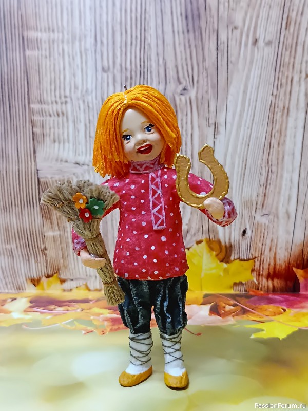 Ватная игрушка &quot;Домовёнок Кузенька&quot;