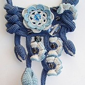 Колье связанное крючком