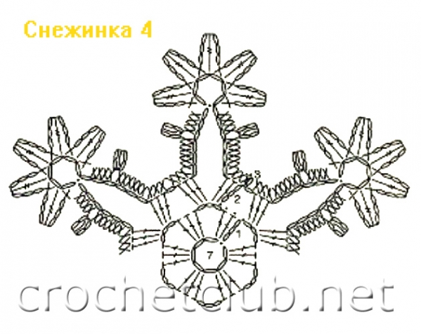 Корона снежинка (работа из интернета)