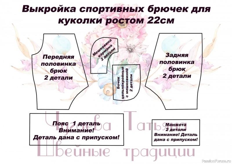 Шьем съемную одежду для кукол С ТАТЬЯНОЙ ЧУГАЕВОЙ