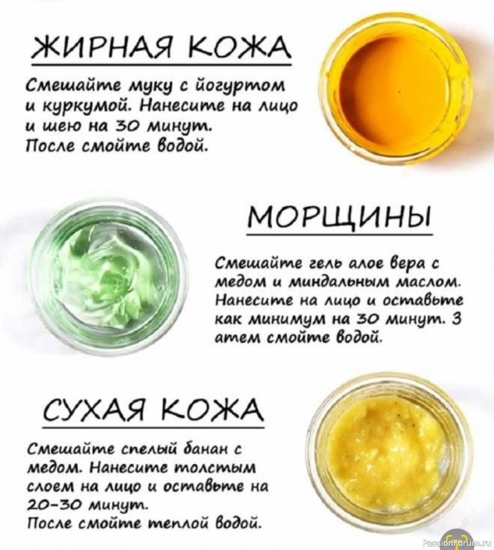 Маски для кожи лица в домашних условиях
