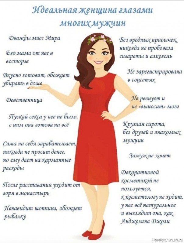 Идеальная женщина глазами мужчины...