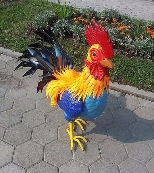 Птички из пластиковых бутылок