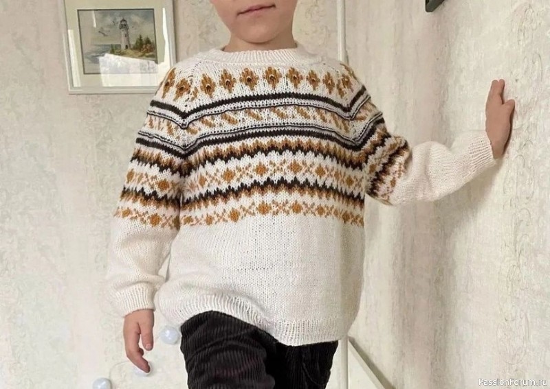 Детский свитер. Описание