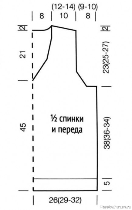 Мужской жилет спицами. Описание