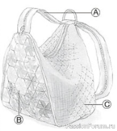 Сумка Hobo bag (сумка-бродяга). Выкройка