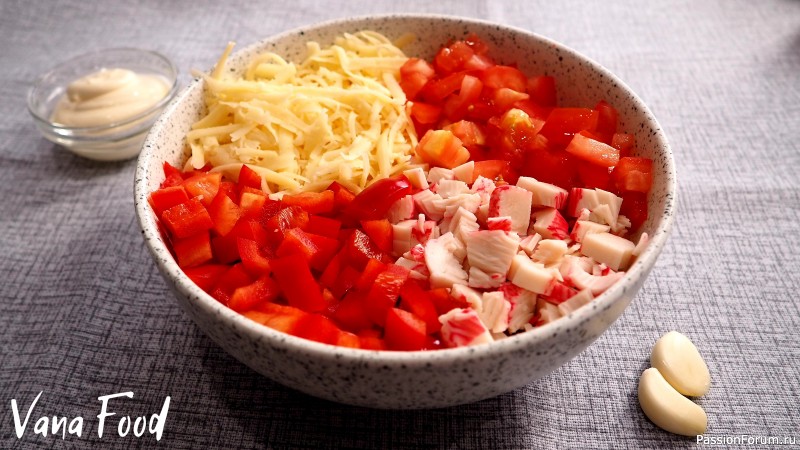 Салат Красное море с крабовыми палочками