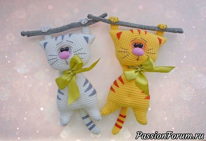 Забавные котики. МК Галины Писаренко
