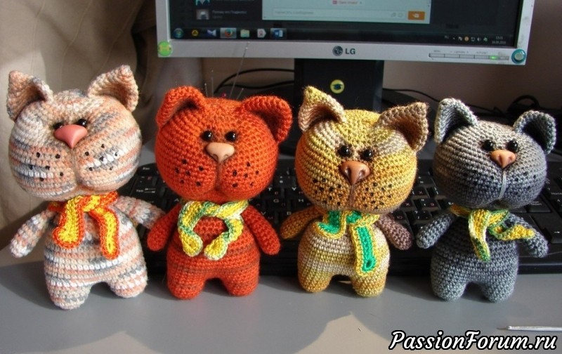Котик крючком. МК Веры Изгребиной