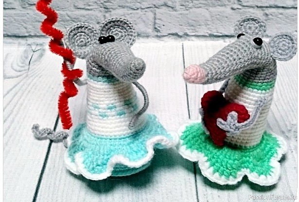 Мышка Агафья крючком. Автор Веселинка @veselinka_knits