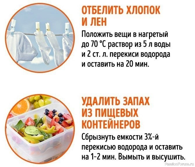 Ситуации, в которых вам поможет перекись водорода