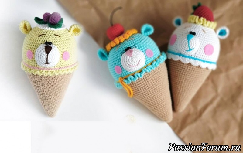 Мороженое &quot;Мишка&quot;. МК Татьяны Косточенковой