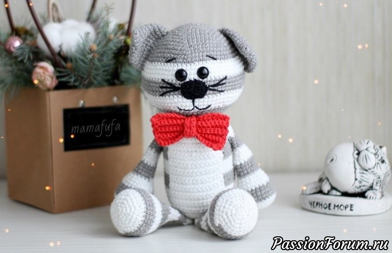 Кот Коцык амигуруми. МК Анастасии Макеевой