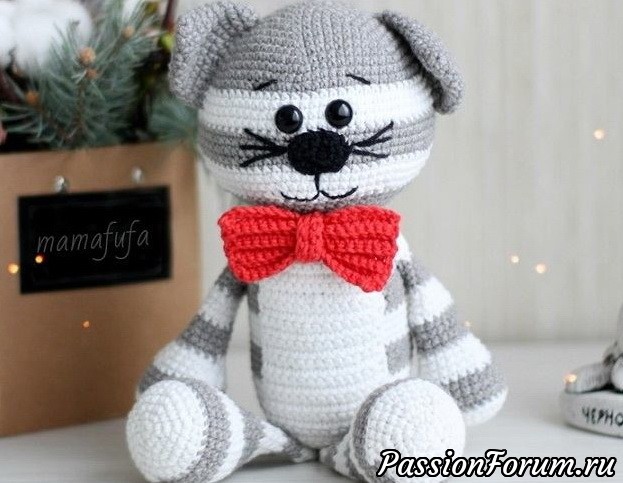 Кот Коцык амигуруми. МК Анастасии Макеевой