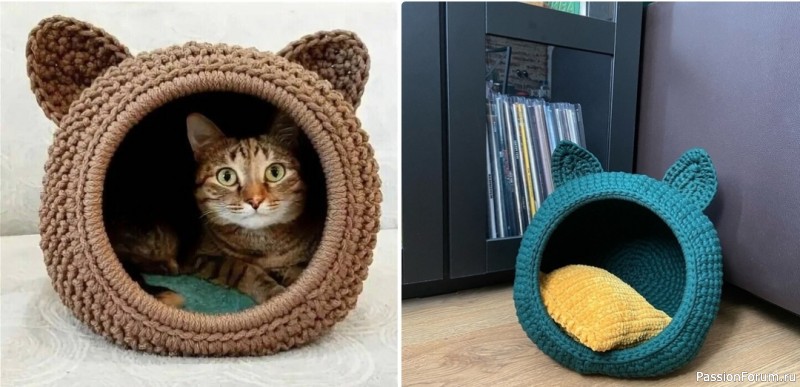 Забавный домик для кошки. Описание