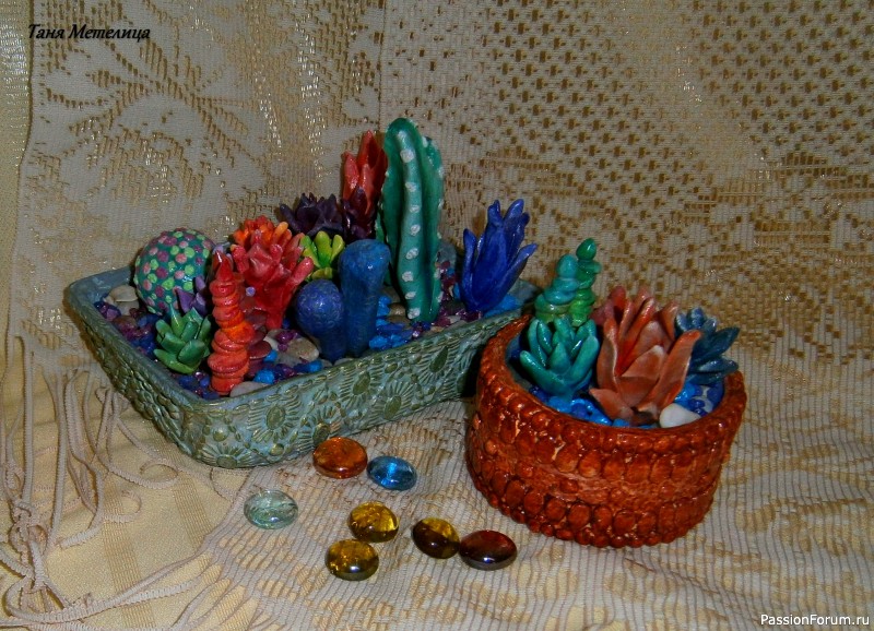 Флорариум с суккулентами.