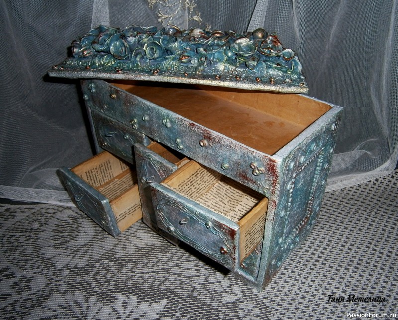 Комодики из коробочек.