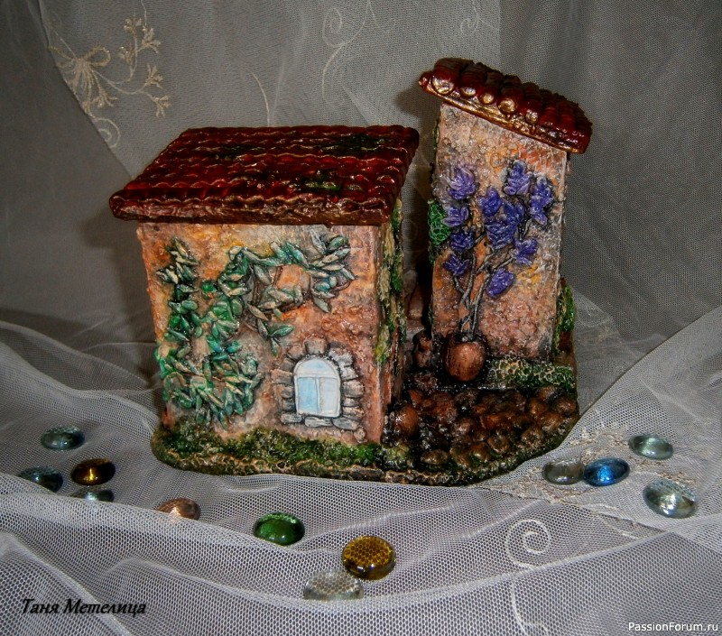 Шкатулка &quot;Домики&quot;.