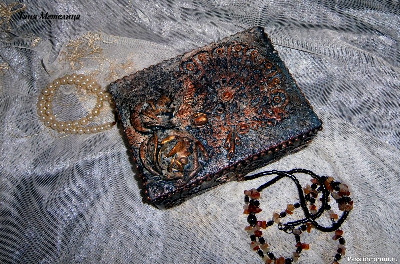 Шкатулка &quot;Синяя роза&quot;.