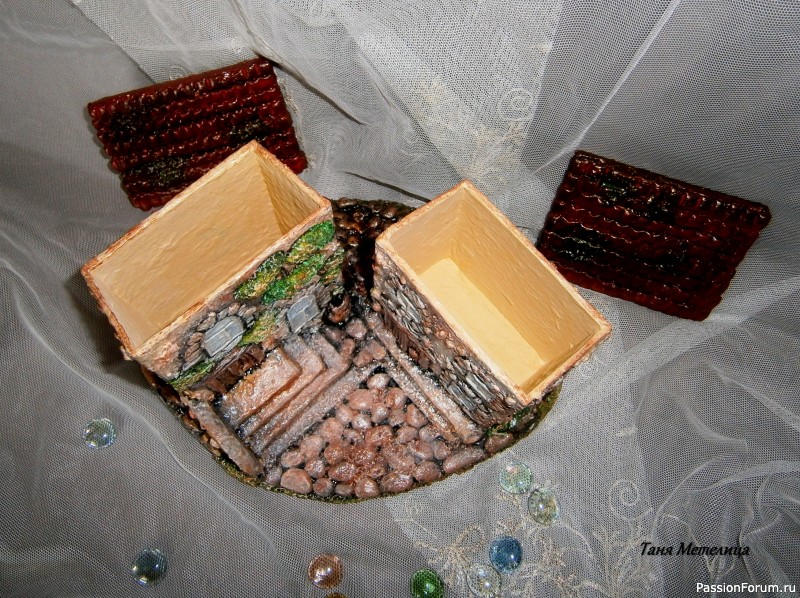 Шкатулка &quot;Домики&quot;.