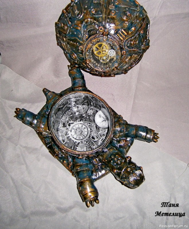 Шкатулка &quot;Механическая черепаха&quot;.