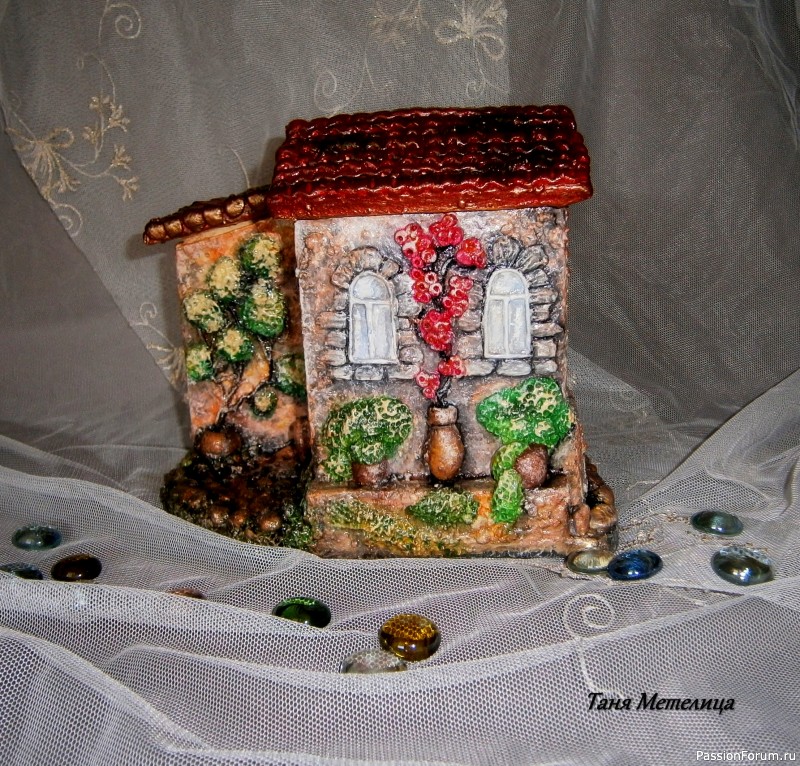 Шкатулка &quot;Домики&quot;.