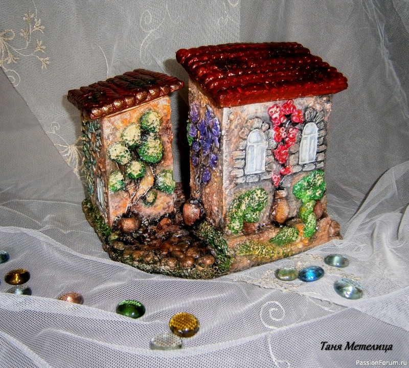 Шкатулка &quot;Домики&quot;.