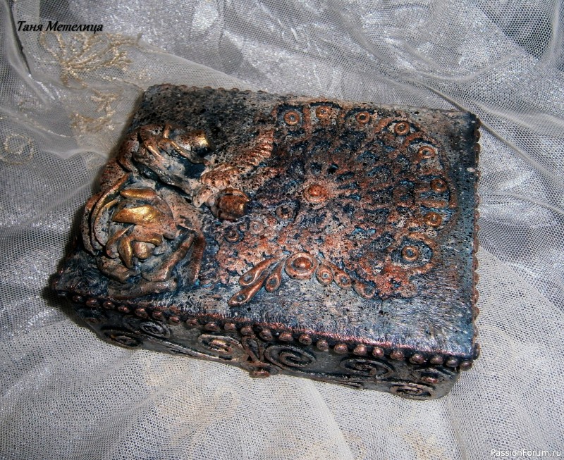 Шкатулка &quot;Синяя роза&quot;.