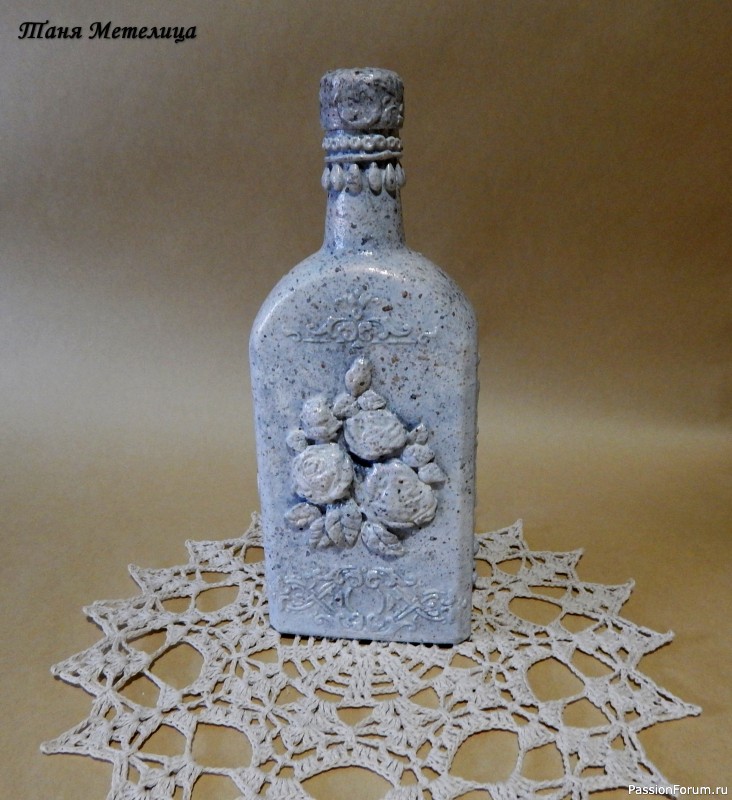Бутылка &quot;Зимняя роза&quot;.