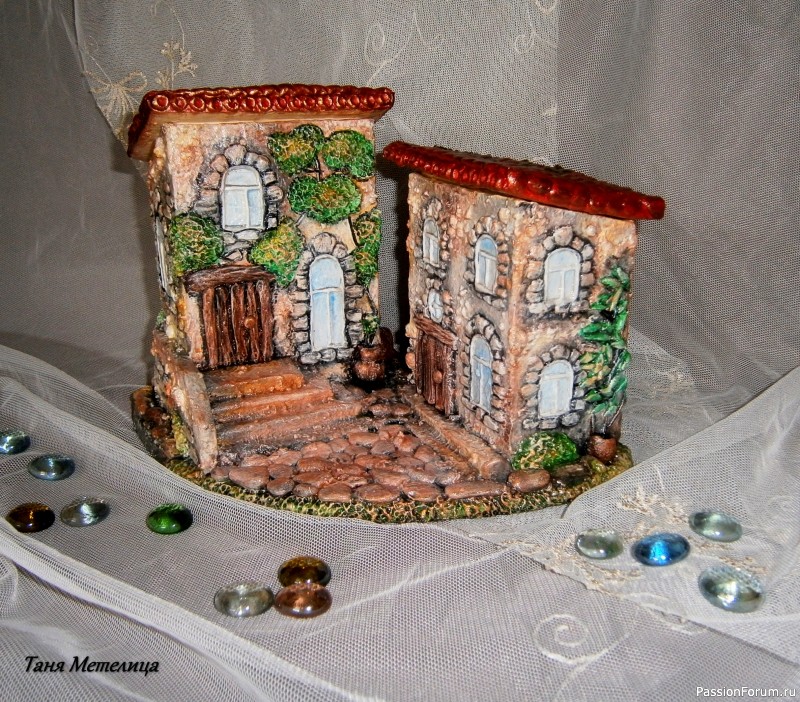 Шкатулка &quot;Домики&quot;.