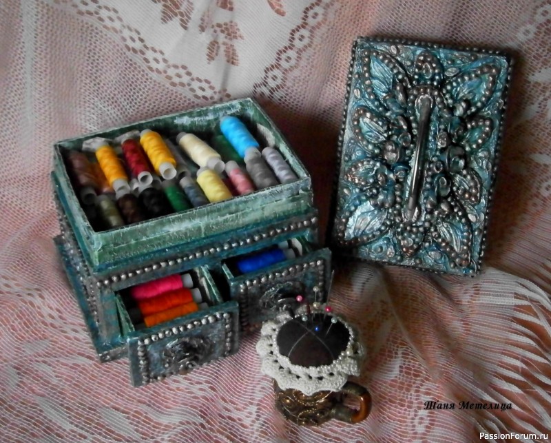 Комодики из коробочек.
