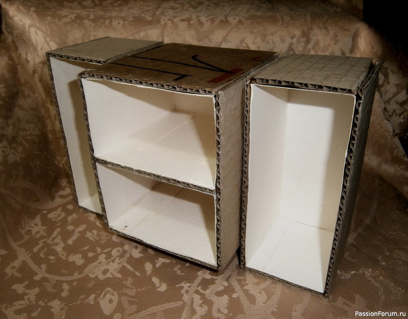 МК комодик из чайных коробочек.