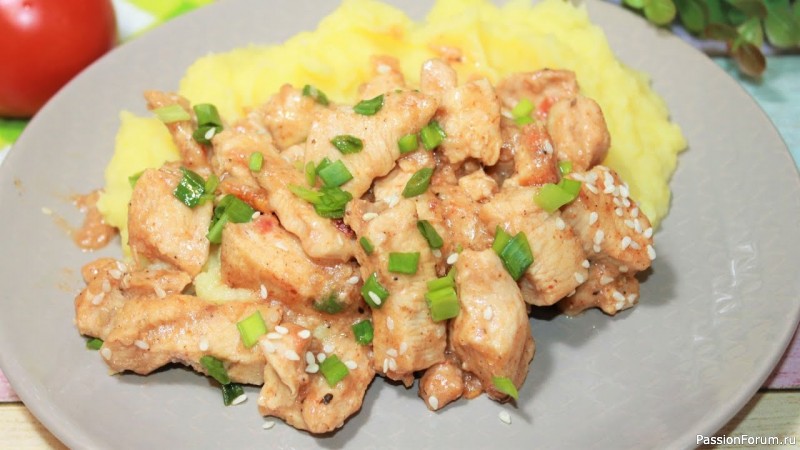 Универсальное мясо на сковороде
