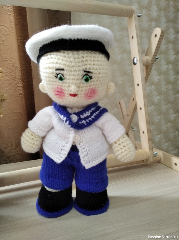 МОРЯК И МОРЯЧКА, ВЯЗАНИЕ КРЮЧКОМ, ИГРУШКИ