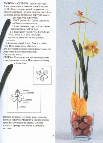 Книга " Цветы связанные крючком"