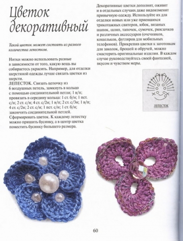 Книга " Цветы связанные крючком" продолжение