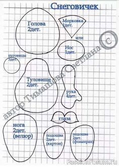 Снеговики. Схема