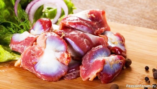 Куриные желудки - мягкие и нежны, без варки