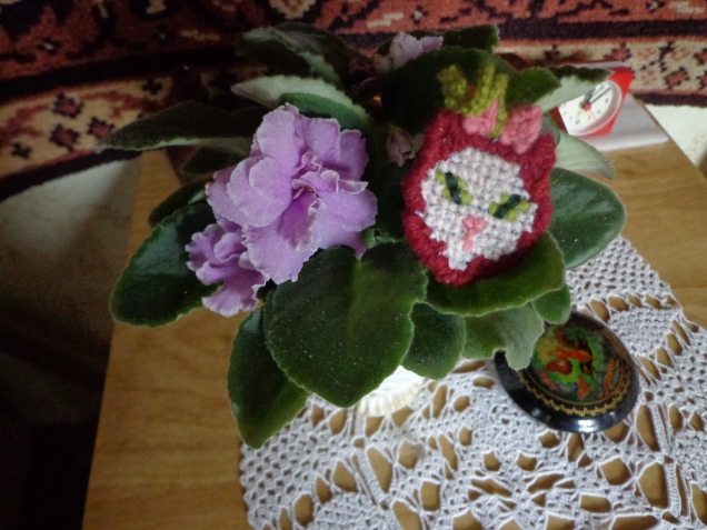 Мои походы налево- серия 2 -вышивка кошелечка крестом.