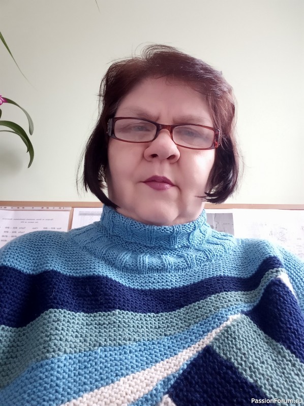 Волшебный квадрат спасает весну, или новый свитер с перспективой на новую зиму