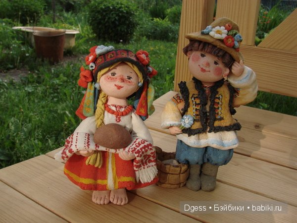 Куклы из солёного теста Валентины Петруниной