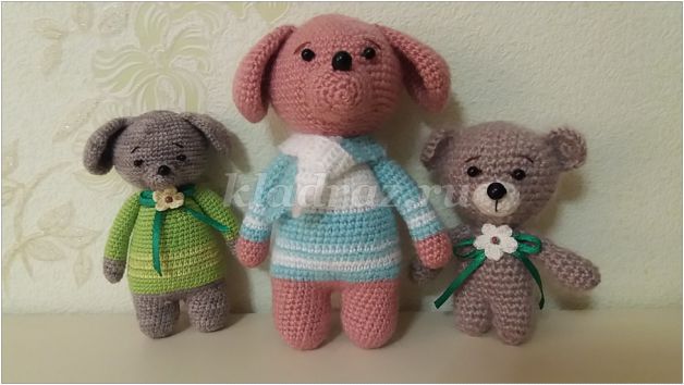 Собака. МК по вязанию игрушки в технике "амигуруми"