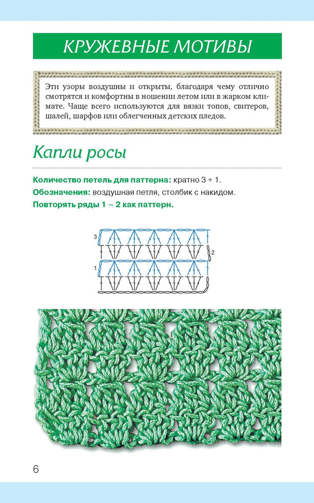 Узоры для вязания. Крючок