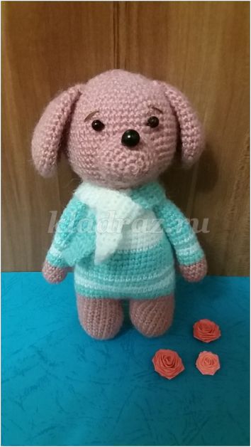 Собака. МК по вязанию игрушки в технике "амигуруми"