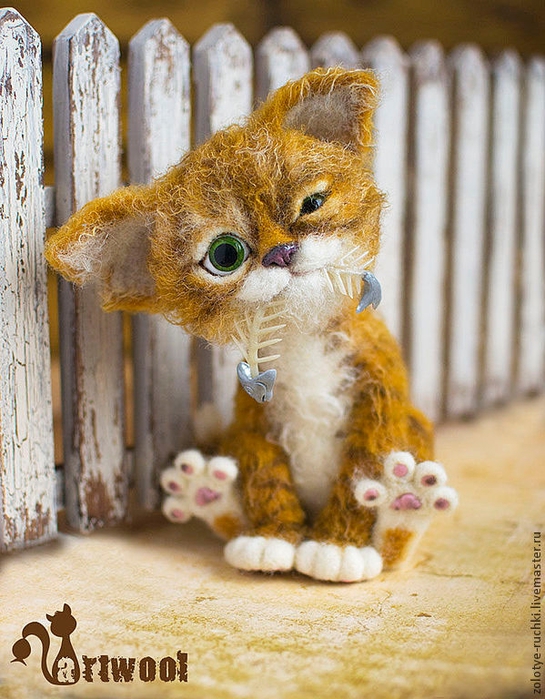 КОТЫ и КОШКИ Натальи Кузнецовой. Сухое валяние