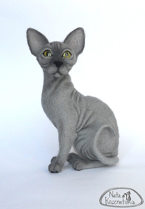 КОТЫ и КОШКИ Натальи Кузнецовой. Сухое валяние