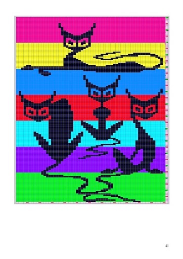 Прикольные коты. Схемы