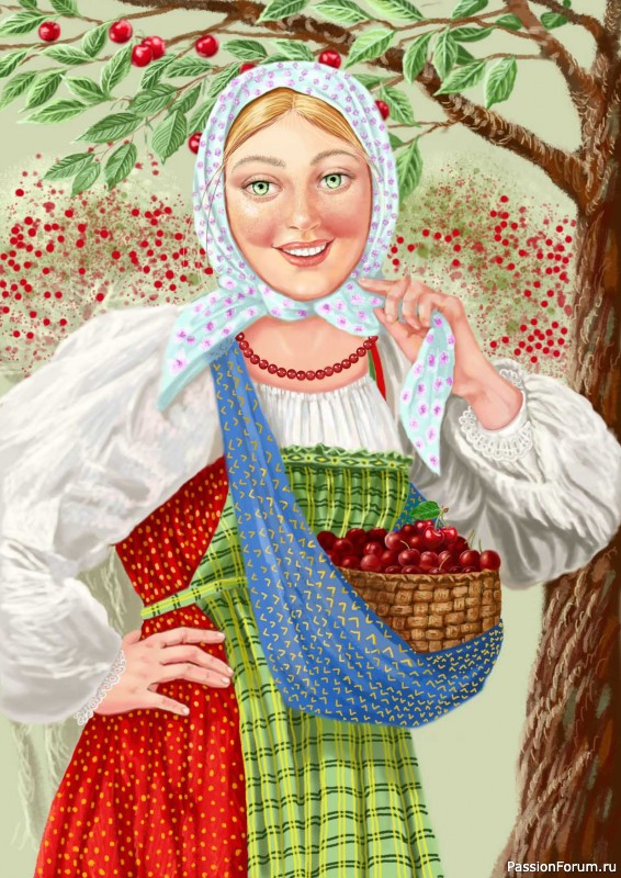 женщина крестьянка картинки