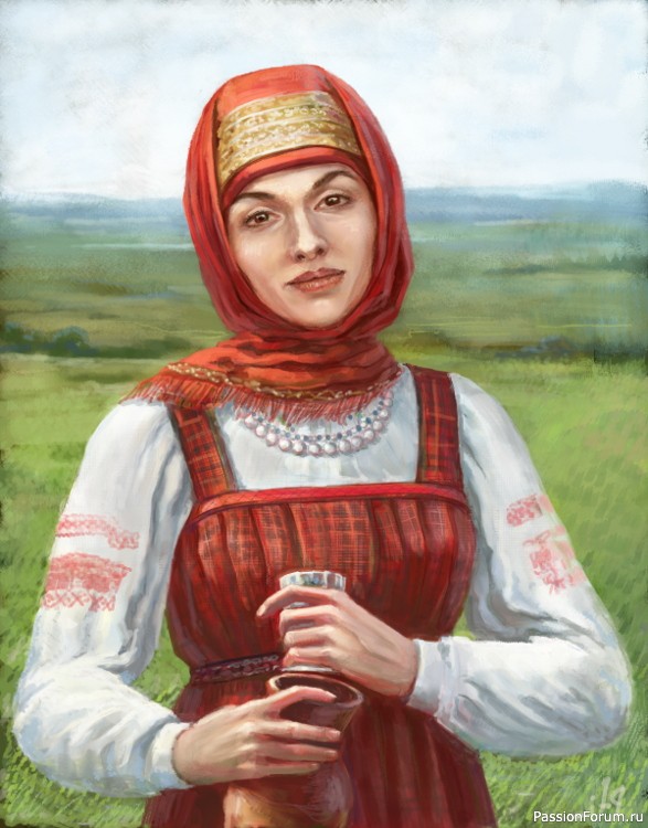 женщина крестьянка картинки
