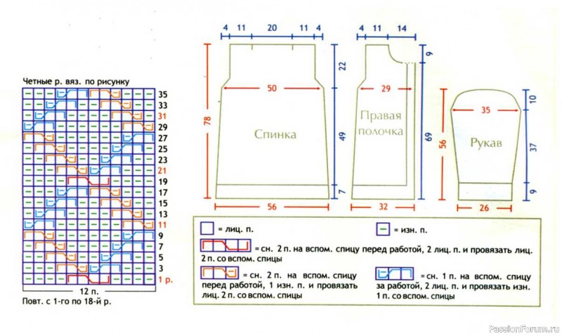 Фиолетовый кардиган с узором из ромбов